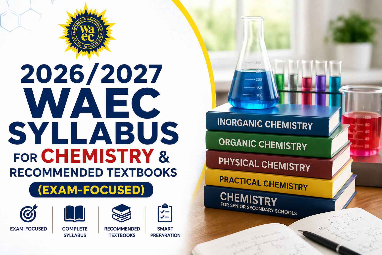 Complete WAEC Chemistry Syllabus 2026/2027