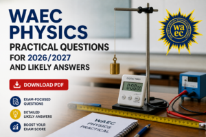 Physics Practical Questions 2026/2027
