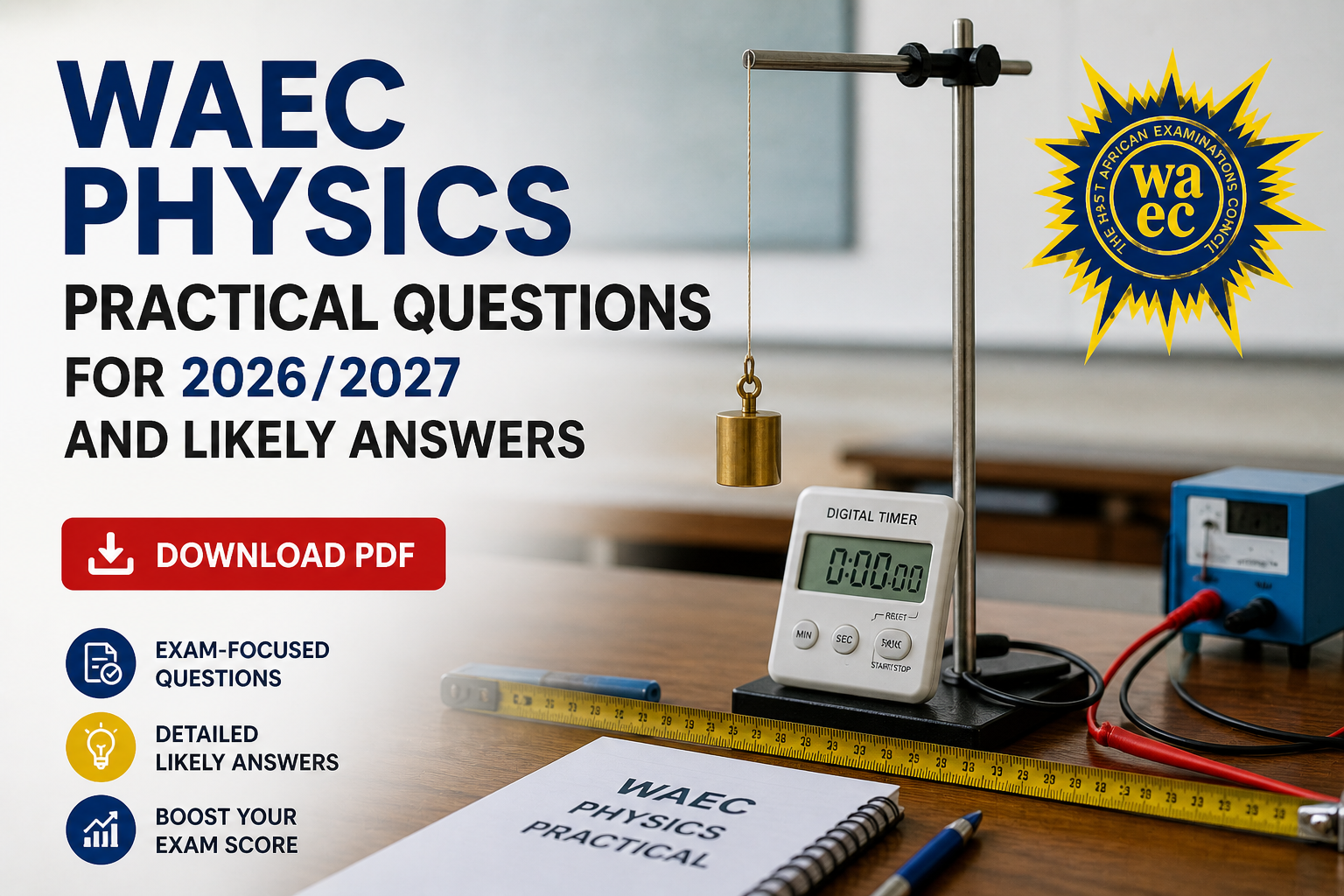 Physics Practical Questions 2026/2027