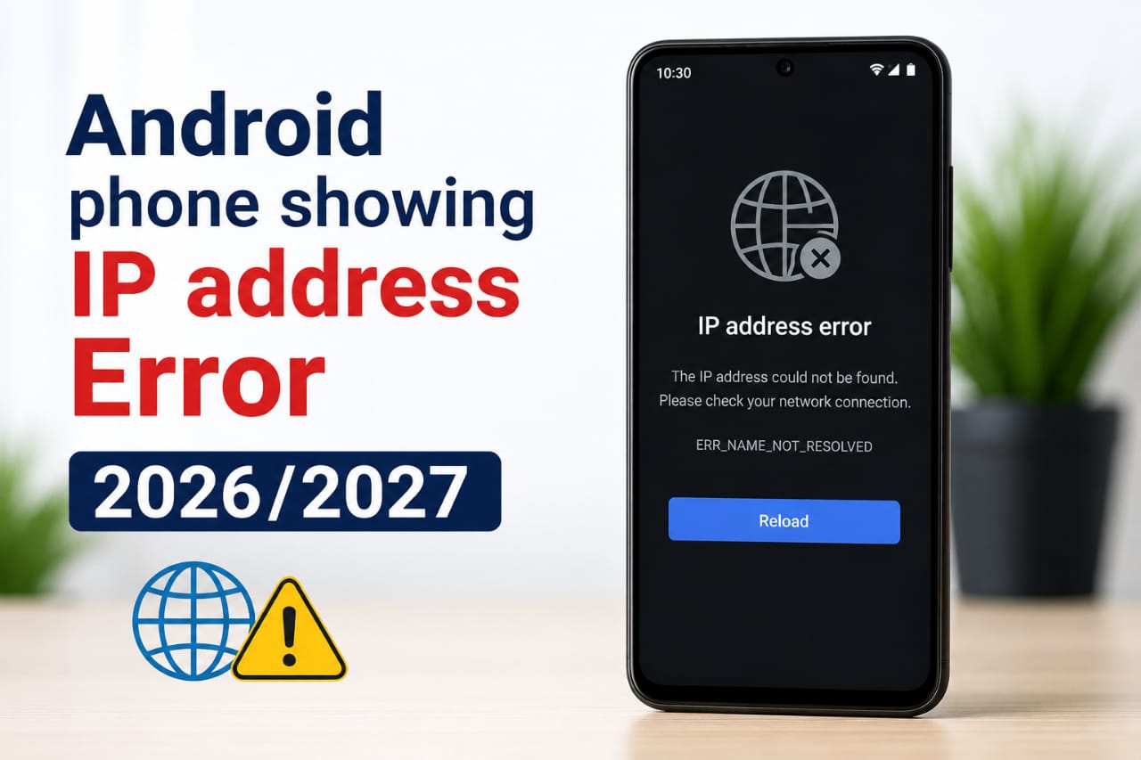 Android Phone Showing IP Address Error