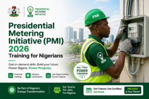 Presidential Metering Initiative (PMI) Training for Nigerians 2026/2027: How to Apply, Eligibility, Benefits & Official Portal 2 Presidential Metering Initiative 2026